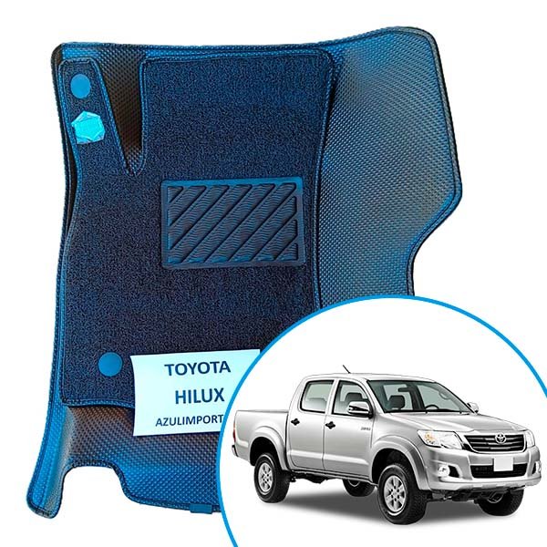 Comprá cubrealfombras termoformadas 3D para Toyota Hilux 2005 al 2015. Ajuste preciso, máxima protección contra agua, barro y polvo. Envíos a todo el país.