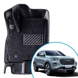 Alfombras termoformadas 3D para Chery Tiggo 4 Pro. Ajuste preciso, cobertura total y protección contra agua, barro, polvo y desgaste diario.