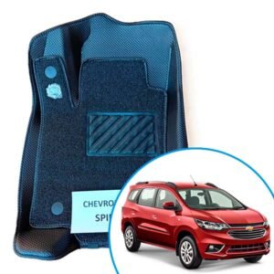 Alfombras termoformadas 3D para Chevrolet Spin. Protección contra agua, barro y polvo, con ajuste perfecto, cobertura completa y excelente terminación.