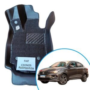 Alfombras termoformadas 3D para Fiat Cronos. Protección contra agua, barro y polvo, con ajuste perfecto, cobertura completa y excelente terminación.