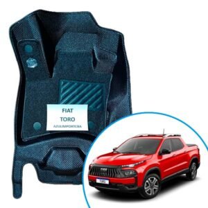 Alfombras termoformadas 3D para Fiat Toro. Protección contra agua, barro y polvo, con ajuste perfecto, cobertura completa y excelente terminación.