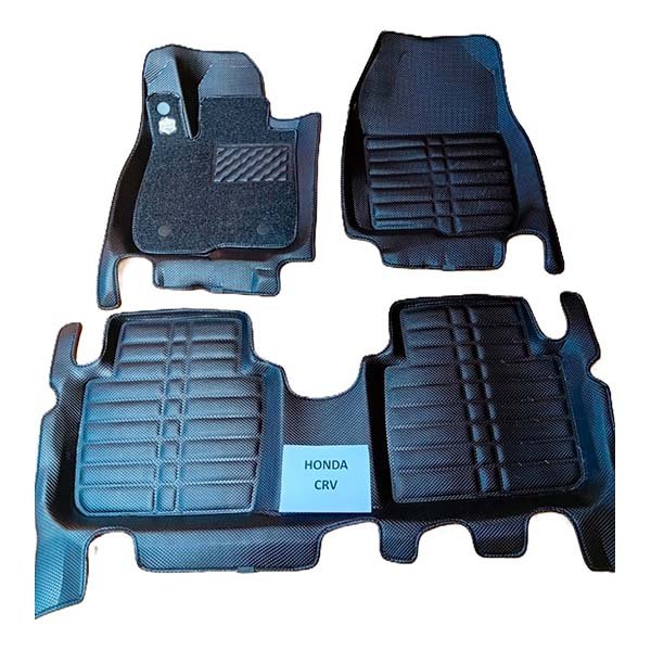 Alfombras termoformadas 3D para Honda CR-V. Protección contra agua, barro y polvo, con ajuste perfecto, cobertura completa y excelente terminación.