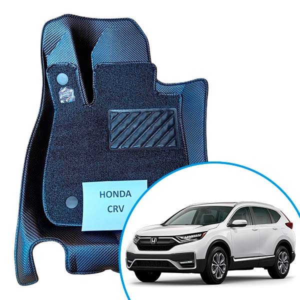 Alfombras termoformadas 3D para Honda CR-V. Protección contra agua, barro y polvo, con ajuste perfecto, cobertura completa y excelente terminación.