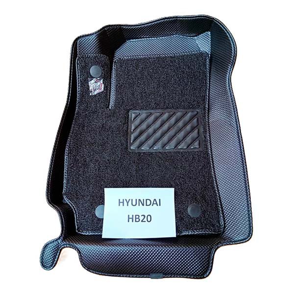 Alfombras termoformadas 3D para Hyundai HB20. Protección reforzada para uso urbano, ajuste perfecto, alta durabilidad y fácil limpieza.