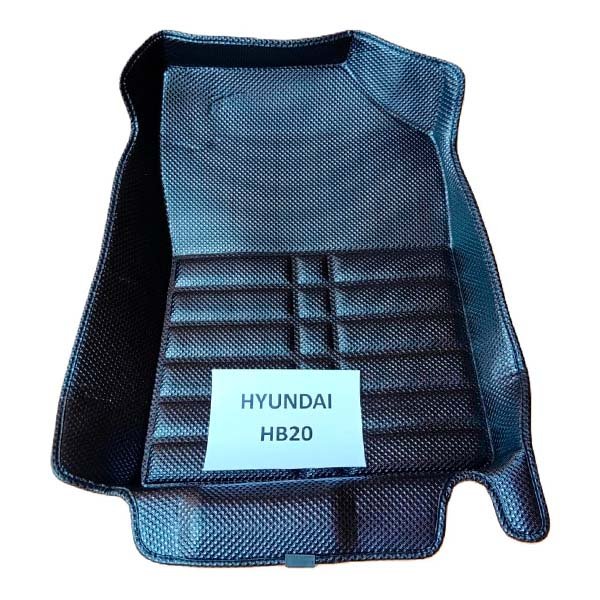 Alfombras termoformadas 3D para Hyundai HB20. Protección reforzada para uso urbano, ajuste perfecto, alta durabilidad y fácil limpieza.