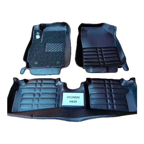 Alfombras termoformadas 3D para Hyundai HB20. Protección reforzada para uso urbano, ajuste perfecto, alta durabilidad y fácil limpieza.