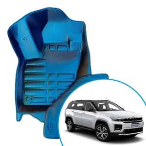 Alfombras termoformadas 3D para Jeep Commander. Protección total para SUV grande, ideal para uso familiar, viajes y alta resistencia.