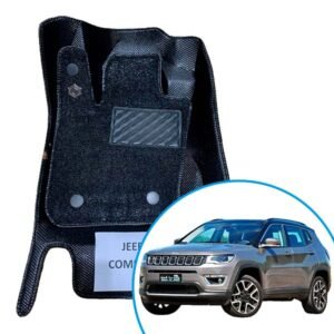 Alfombras termoformadas 3D para Jeep Compass. Protección para uso mixto ciudad y ruta, ajuste perfecto, cobertura total y fácil limpieza.