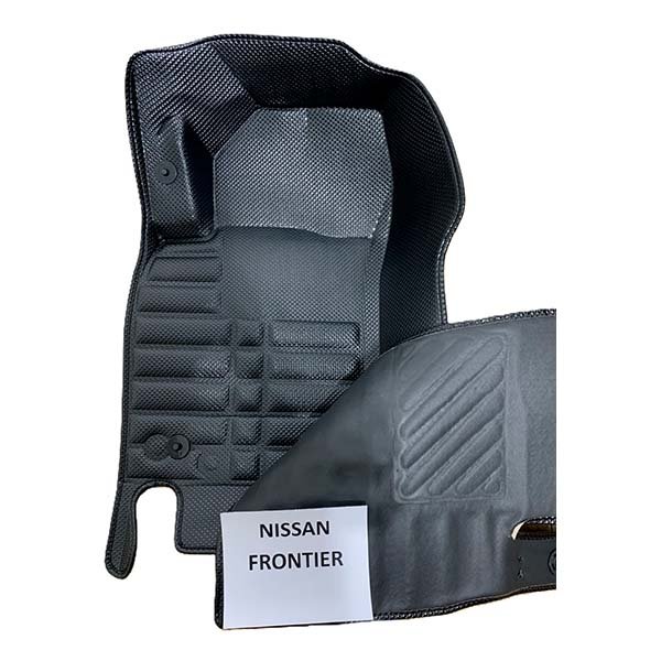 Alfombras termoformadas 3D para Nissan Frontier. Ajuste preciso y alta resistencia para proteger el interior en ciudad, trabajo y caminos de tierra.