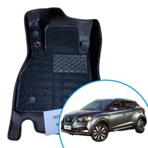 Alfombras termoformadas 3D para Nissan Kicks Play. Ajuste preciso, cobertura total y protección contra agua, barro, polvo y desgaste diario.
