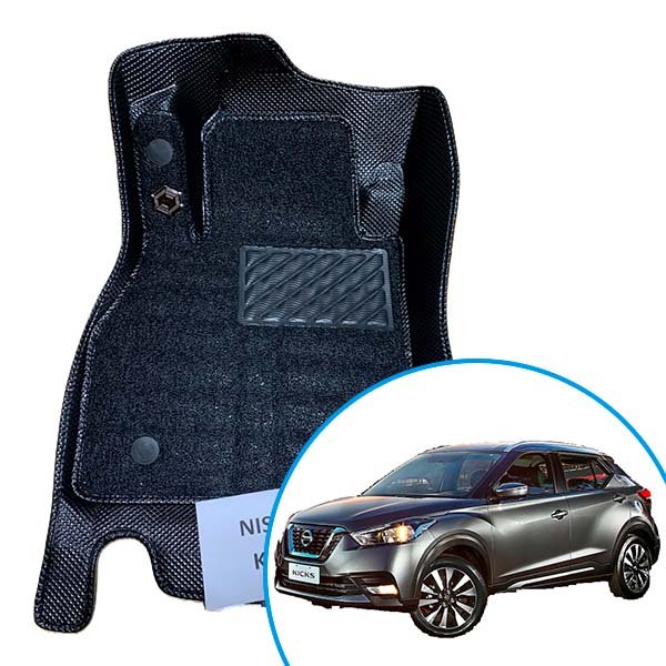 Alfombras termoformadas 3D para Nissan Kicks Play. Ajuste preciso, cobertura total y protección contra agua, barro, polvo y desgaste diario.