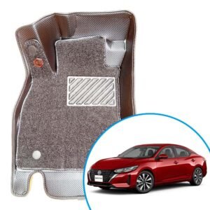 Alfombras termoformadas 3D para Nissan Sentra. Ajuste preciso y total, protección contra agua, polvo y desgaste diario para el interior de tu vehículo.