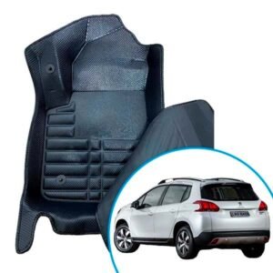 Alfombras termoformadas 3D para Peugeot 2008 1ra Generación. Ajuste preciso, cobertura total y protección contra agua, barro y polvo.