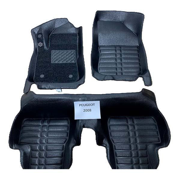 Alfombras termoformadas 3D para Peugeot 2008 1ra Generación. Ajuste preciso, cobertura total y protección contra agua, barro y polvo.