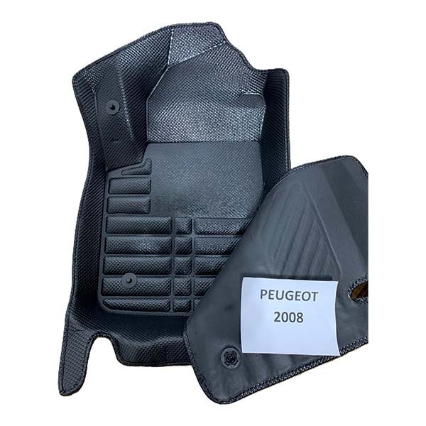 Alfombras termoformadas 3D para Peugeot 2008 1ra Generación. Ajuste preciso, cobertura total y protección contra agua, barro y polvo.