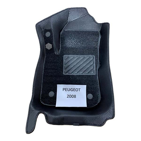 Alfombras termoformadas 3D para Peugeot 2008 1ra Generación. Ajuste preciso, cobertura total y protección contra agua, barro y polvo.