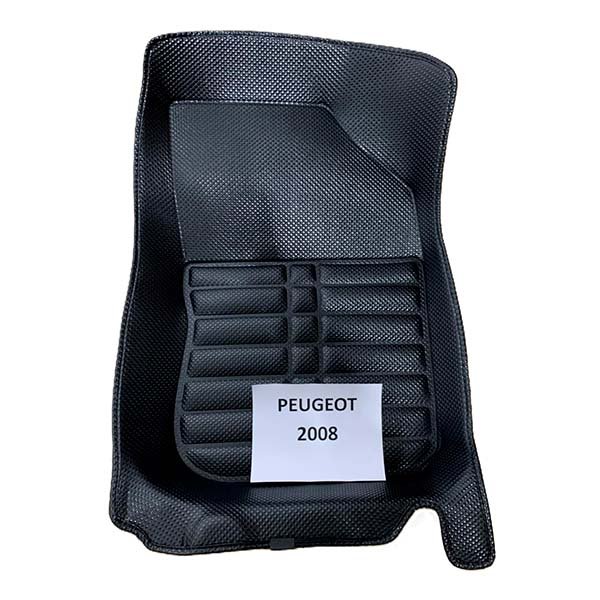 Alfombras termoformadas 3D para Peugeot 2008 1ra Generación. Ajuste preciso, cobertura total y protección contra agua, barro y polvo.
