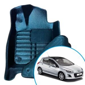 Alfombras termoformadas 3D para Peugeot 308. Ajuste preciso, cobertura total y protección contra agua, barro, polvo y desgaste diario.