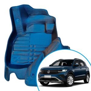 Alfombras termoformadas 3D para Volkswagen T-Cross. Ajuste preciso, cobertura total y protección contra agua, barro, polvo y desgaste diario.