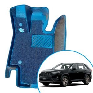 Alfombras termoformadas 3D para Toyota RAV4. Ajuste preciso, cobertura total y protección contra agua, barro, polvo y desgaste diario.