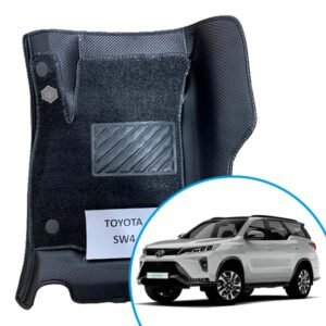 Alfombras termoformadas 3D para Toyota SW4. Ajuste preciso, cobertura total y protección contra agua, barro, polvo y desgaste diario.