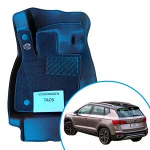 Alfombras termoformadas 3D para Volkswagen Taos. Ajuste preciso, cobertura total y protección contra agua, barro, polvo y desgaste diario.