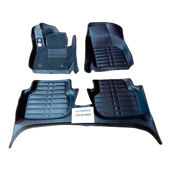 Alfombras termoformadas 3D para Volkswagen Vento MK6. Ajuste preciso, cobertura total y protección contra agua, barro, polvo y desgaste diario.