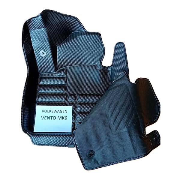 Alfombras termoformadas 3D para Volkswagen Vento MK6. Ajuste preciso, cobertura total y protección contra agua, barro, polvo y desgaste diario.